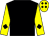 Black, yellow diamond 'm' on back, yellow and black diamond sleeves, black diamonds on yellow cap (Albert And Kathleen Mattivi, Llc)