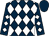 Dark blue & white diamonds, dark blue cap (John Kearney)