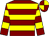 Maroon, yellow hoops, quartered cap (Mr J Sluggett)