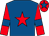 Royal blue, red star, red sleeves, royal blue armlets and star on red cap (Chris And Barbara)