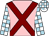 Pink, maroon cross belts, white and light blue check sleeves and cap (A Bit Of Gg Fun)