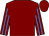 Maroon, mauve striped sleeves (Thoroughbred Ladies 1)