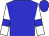 Blue, blue bars on white sleeves (Cleon Cassel)