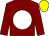 Maroon, white disc, yellow cap (C E Falls)