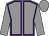 Grey, purple seams, grey sleeves & cap (Ms Gemma O'Mahoney)