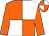 Orange and white (quartered), orange sleeves (Mr Iraj Parvizi)
