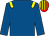 Royal blue, yellow epaulettes, red & yellow striped cap (Britesavers Limited)