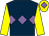 Dark blue, mauve triple diamond, yellow sleeves, yellow cap, mauve diamond (The Classic Strollers Partnership)