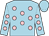 Light blue, pink spots, light blue cap (M Donovan)