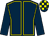 Dark blue, yellow seams, dark blue sleeves, check cap (Stablemates Syndicate)