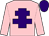 Pink, purple cross of lorraine, purple cap (B D A Syndicate)