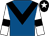 Royal blue, black chevron, white sleeves, black armlet, black cap, white star (Seamus McKeogh)