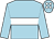 Light blue, white hoop, light blue cap, white spots (John W Byrne)