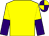 Yellow, purple and yellow halved sleeves, yellow and purple quartered cap (Mrs Angie Bailey)
