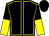 Black, yellow seams, halved sleeves, black cap (Mr W Smith)