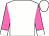 White, magenta braces & 'h', white cuffs on hot pink sleeves, white cap (Moira Hogan)