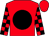 Red, black ball, black blocks on sleeves, red cap (Hollendorfer, Llc And Todaro, George)