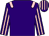 Purple, pink epaulets, striped sleeves and cap (J M Dare, T Hamlin, J W Snook)