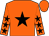 Orange, black star, black stars on sleeves, orange cap (John Devitt)