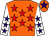 Orange, red stars, white sleeves, purple stars, orange cap, purple star (Vsn Ltd)