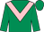 Emerald green, pink chevron (Mr Des Thurlby)
