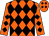 Orange and black diamonds (The Harefield Racing Club)