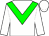 White body, big-green chevron, white arms, white cap (Mme C Zass)