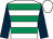 White, emerald green hoops, dark blue sleeves, white cap (Mick And Janice Mariscotti)