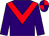 Purple, red chevron, quartered cap (A Mossop & H Scale)