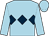 Light blue, dark blue triple diamond (Mr D Ward Racing)