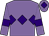 Mauve, purple triple diamond, armlets and diamond on cap (Davies & Price)