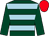 Dark green, light blue hoops, dark green sleeves, red cap (The Corsairs)