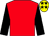Red, black sleeves, yellow cap, black stars (D K Woods)