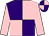 Pink and purple quartered, pink sleeves, quartered cap (Andrew Heffernan)