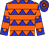 Blue, orange diamonds, orange hoops (Lee Couchenour)