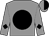 Grey, black ball, black diamond on sleeves, grey and black halved cap (Tommy Town Thoroughbreds LLC)