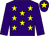 Purple, yellow stars, purple sleeves, purple cap, yellow star (Andylomax,boydmortimer)