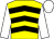 Yellow, black chevrons, white sleeves and cap (Mr Colin Saunders)
