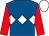 Royal blue, white triple diamond, red sleeves, white cap (Church Racing Partnership & Jo Hughes)