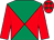 Red & emerald green diabolo, red sleeves, emerald green stars on cap (Michael Hayes & John M Tierney)