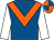Royal blue, orange chevron, white sleeves, royal blue & orange quartered cap (Martin Ward)