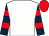 White, dark blue and red hooped sleeves, red cap (The Thoroughbred Club Ii)