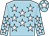 Light blue, white stars, light blue cap, white star (The Folly Partnership)