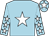 Light blue, white star, light blue sleeves, white stars, light blue cap, white star (Ms Sherene Ure & Partners)