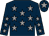 Dark blue, grey stars, dark blue cap, grey star (Stilvi, Boorer, Booth, Bengough)