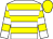 White & yellow hoops, yellow cap (Mrs Georgiana Cabrero)