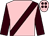 Pink, brown sash & sleeves, brown spots on cap (Mrs E Cosgrove)