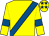 Yellow, royal blue sash, royal blue armlet, yellow cap, royal blue stars (Try Ravenhill Syndicate)