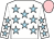White, light blue stars, pink cap (Paolo Benedetti & The Barkers)