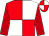 Red and white quarters, red stripes on sleeves (Harry Pease)